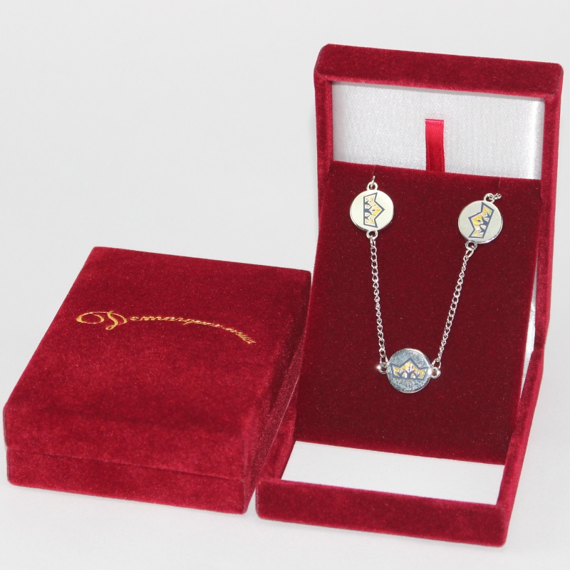 Vare V-17L firkantet PU læderboks til 65 * 90 mm medalje, badge, mønt osv. Mm. 80 * 110 * 34, vægt ca. 90g