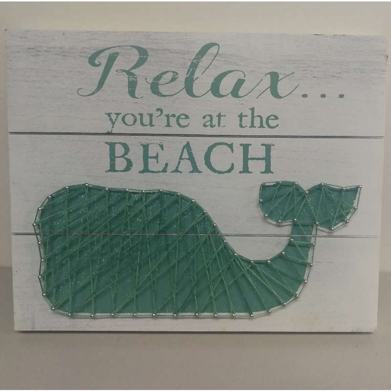 Træfelt Håndlavet String Wall Art Kit Wood Sign160; 28x35CM