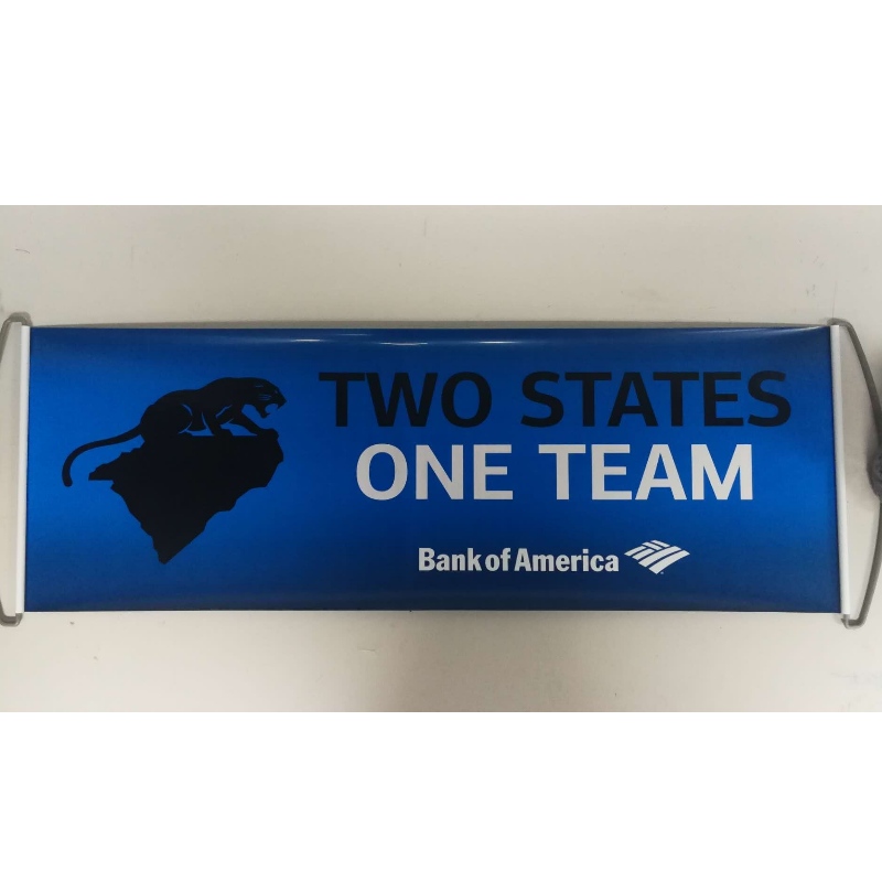 Brugerdefineret Logo Hand Helted Roller Banner- Panthers 24x68CM