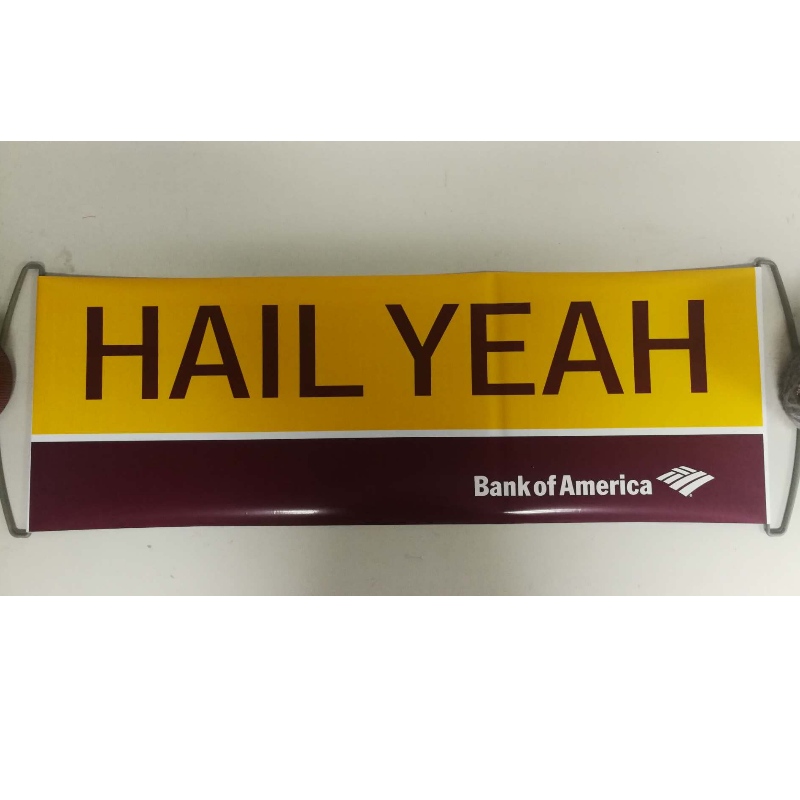 Brugertilpasset Logo Hand Helted Roller Banner- Redskins 24x68CM