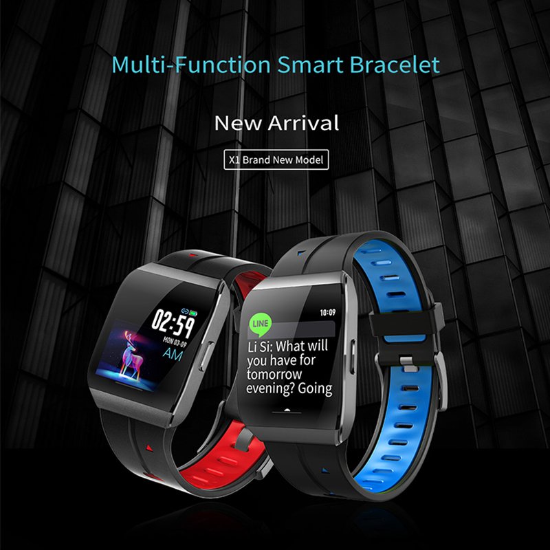 Smart ur Multi-fuction smart Braceceblet X1 (JYDA127) Smart sporur Detektion af søvnniveau IP68 vandtæt