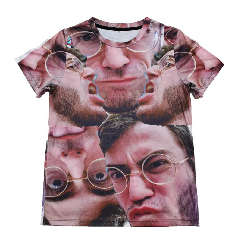 OEM Fuld sublimering Trykt T-shirt Engros tøj Brugerdefineret langærmet T-shirt