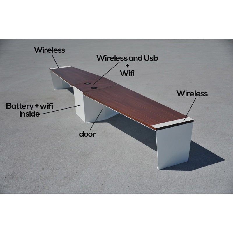 Energibesparelse Brugertilpasset farveforms intelligente soldrevne Bench