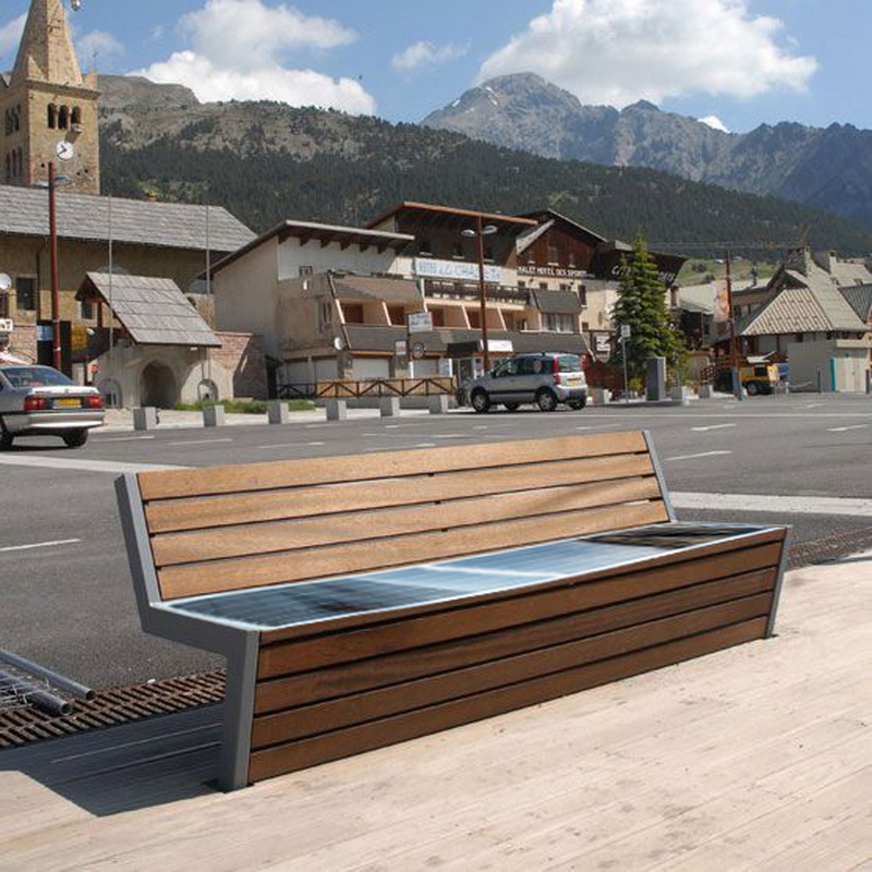 Nyt design Solenergi Laveste fabrikspris Smart Park Bench