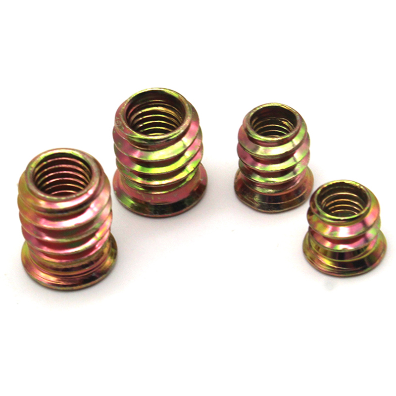 M6 M8 M10 Gul zink forsænket drev Indsæt møtriktråd til træmøbler