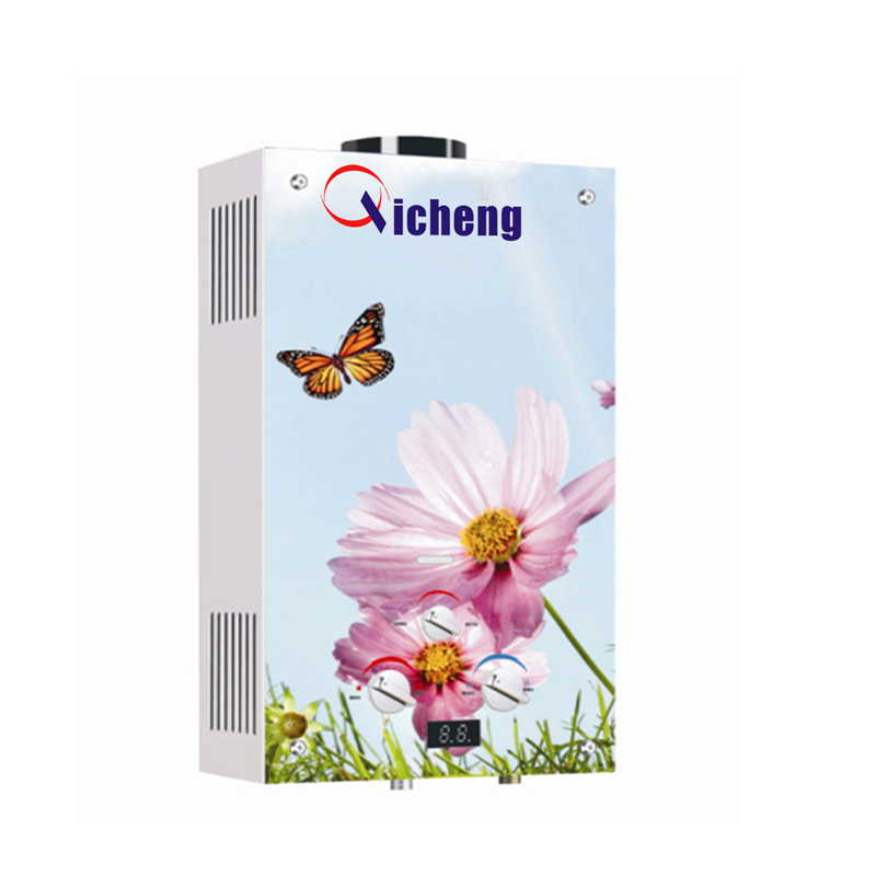 Fabrikanten for OEM-brændeanlæg til gasvandsopvarmning med fint design af glas