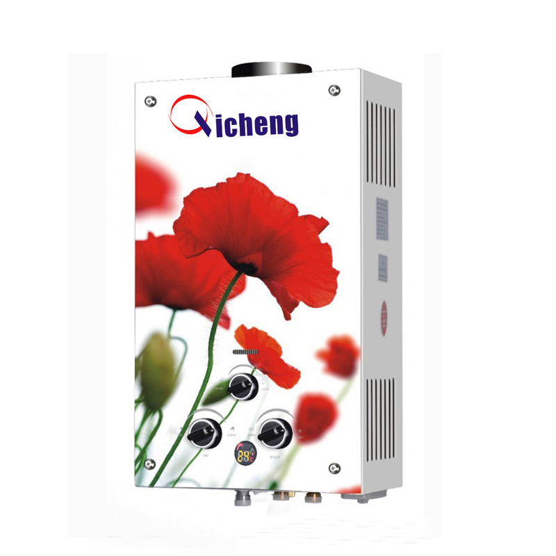 OEM logo glasdesign 10 liter gasvandvarmer