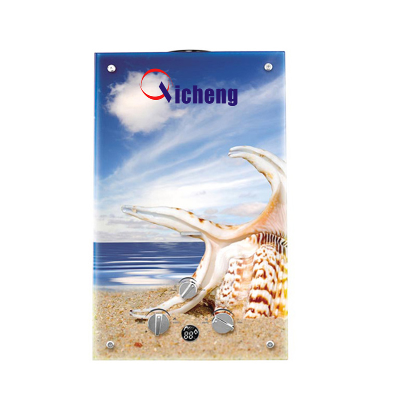 OEM logo glasdesign 10 liter gasvandvarmer