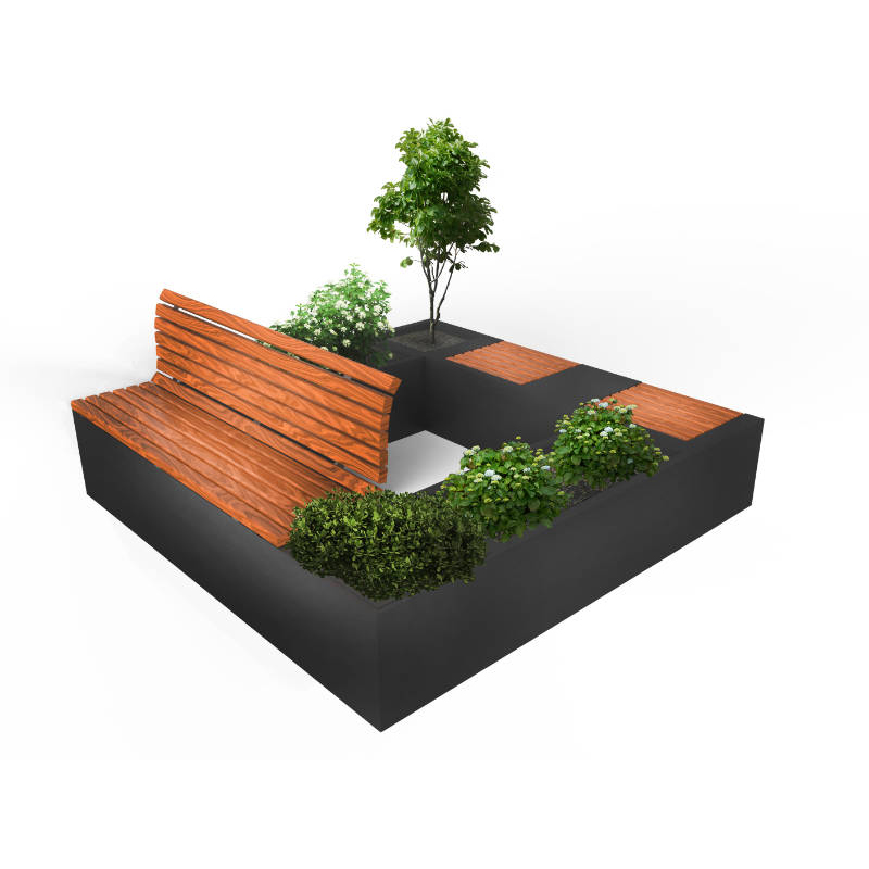 Fasion Design Intelligente Funktioner Professionel Producent Solar Outdoor Smart Bench