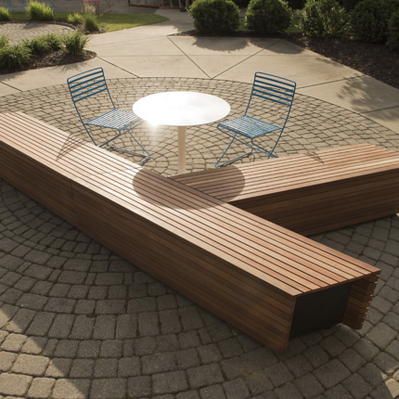 Fremme af trådløs opladningsfabrik Pris Urban Seats Smart Diy Solar Bench til salg