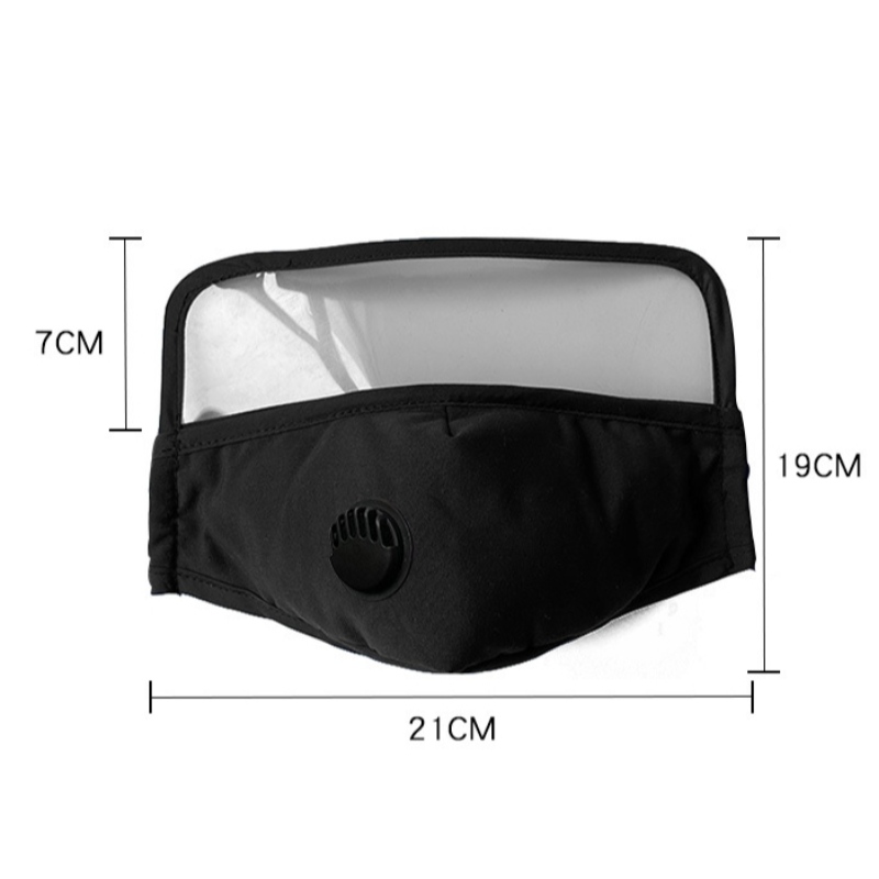 VOVET FACE MASK 100% bomuld hudvenlig øjen- og mundbeskyttelse med dobbeltsidet anti-tåge PET & PM2.5 filter