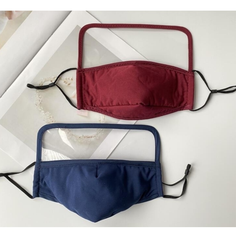 VOVET FACE MASK 100% bomuld hudvenlig øjen- og mundbeskyttelse med dobbeltsidet anti-tåge PET & PM2.5 filter