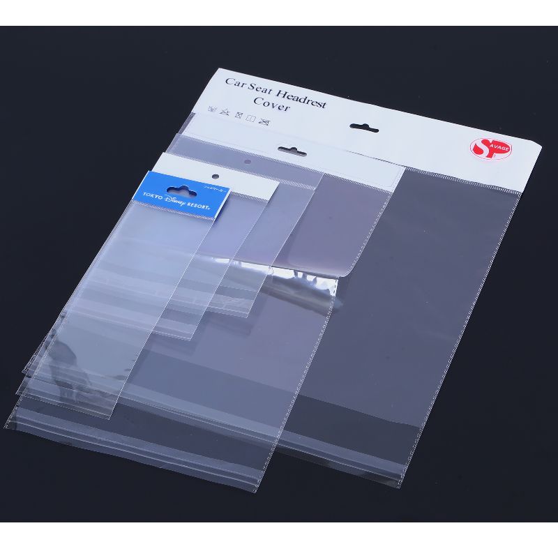 Farverig trykt selvklæbende tætning OPP-plastpose med overskrift