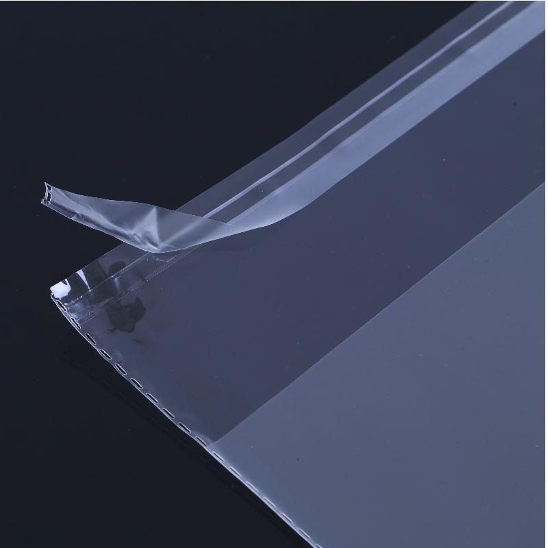 Farverig trykt selvklæbende tætning OPP-plastpose med overskrift