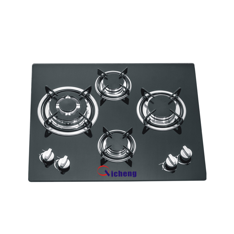 OEM mærke glas top bulit i type gas komfur 4 brænder