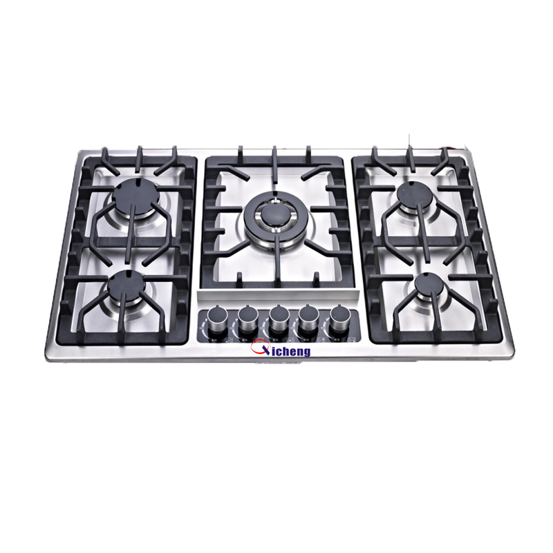 OEM-mærke fabrikken grossister salg bulit i type 5 brænder gaskomfur