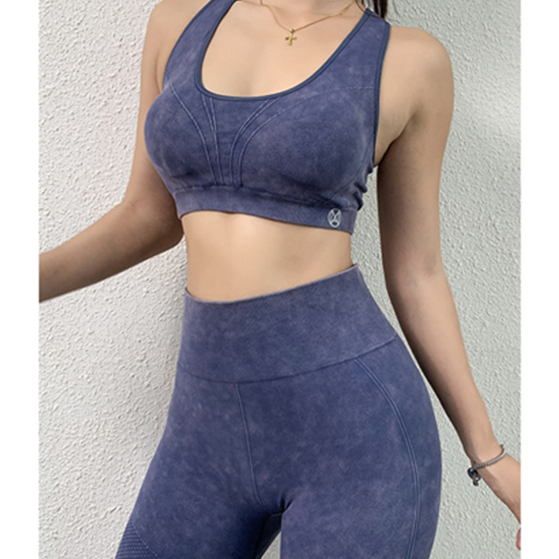 Sports undertøj, en kvinde, der kører shocksikker anti-droop fitness sammen smukke rygformning studerende vest type undertøj