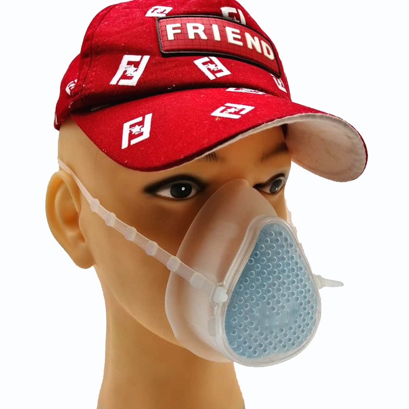S8 \/ S9 Ikke-engangs fire-lags filtreringshastighed af covidvirusresistent silikone-maske er 98,2%