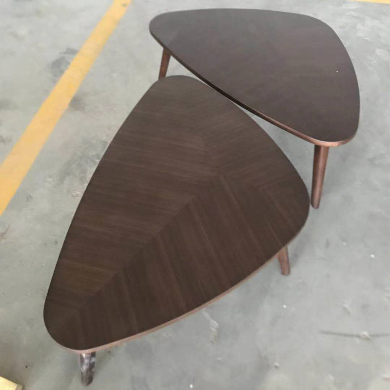 Rustfrit stål og marmor med sofabord