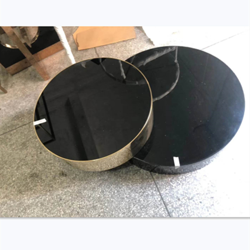 Rustfrit stål og marmor med sofabord