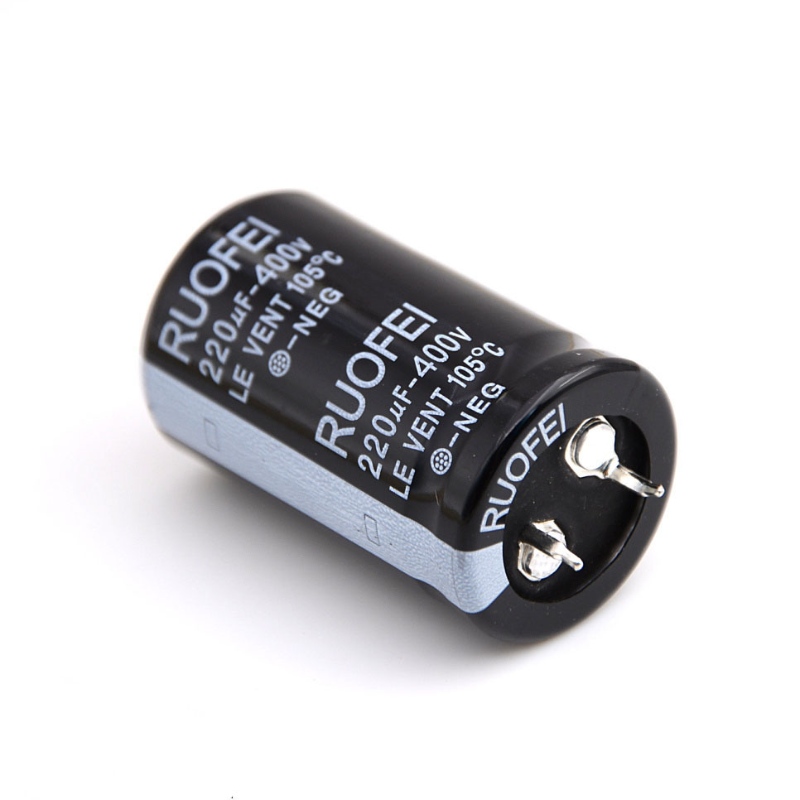 RUOFEI indskudt elektrolytisk kondensator i aluminium 10V ~ 500V lang levetid og arbejde ved høj temperatur