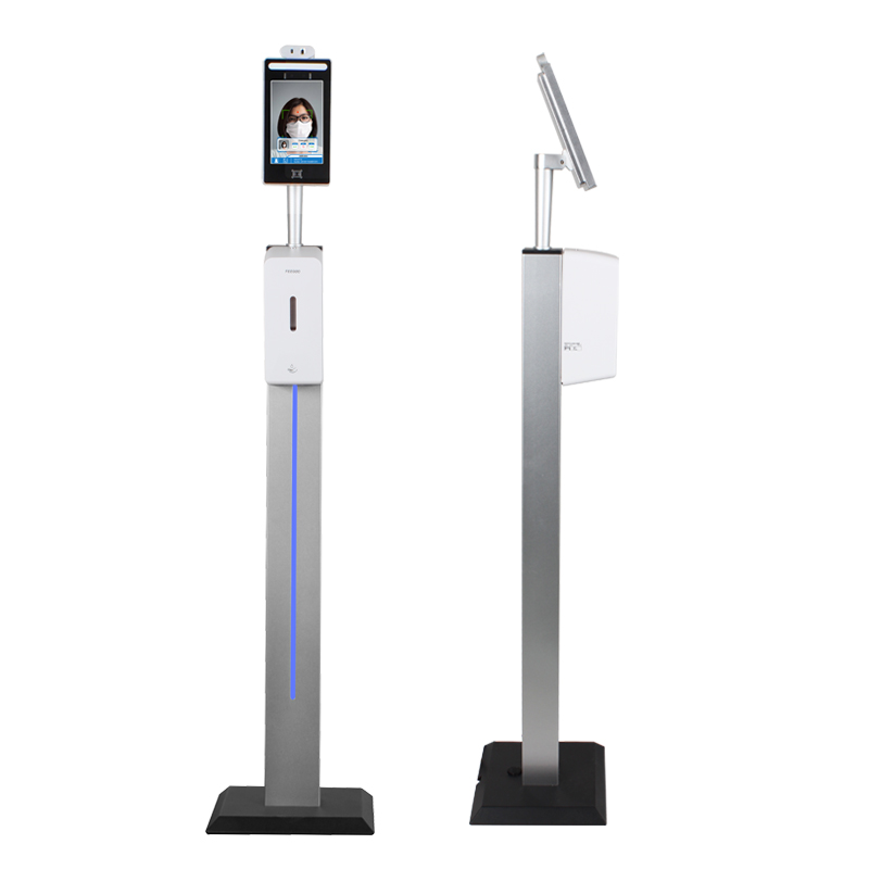 8 tommer trådløs ansigtsgenkendelsestemperaturmåling lcd-kiosk til deltagelse i sikkerhedsdørstilgang