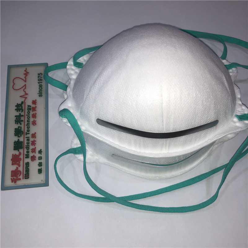 Engangs nonwoven kopformet N95 halv ansigtsmaske til selvbrug