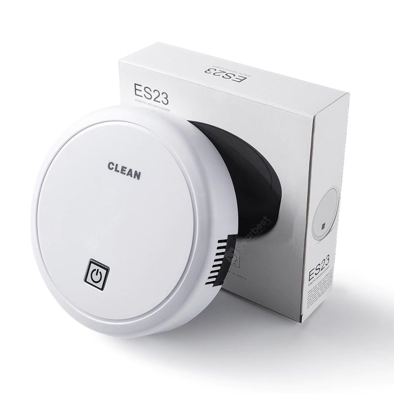 ES23 automatisk USB-opladning Trådløs fejende robot Støvsuger Trådløs Vaccum Robot Rengøringsmaskine Robot Tæppe Robotter Mop Aspirador - Hvid
