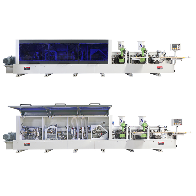 Valgfri konfiguration af kantbåndmaskine: PUR-system \/ Quick-melt-system