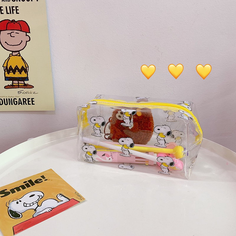 Japan og Sydkorea transparent vandtæt makeup taske til kvinder bærbar Ins vind tegneserie stor kapacitet piger vaske taske producenter brugerdefinerede