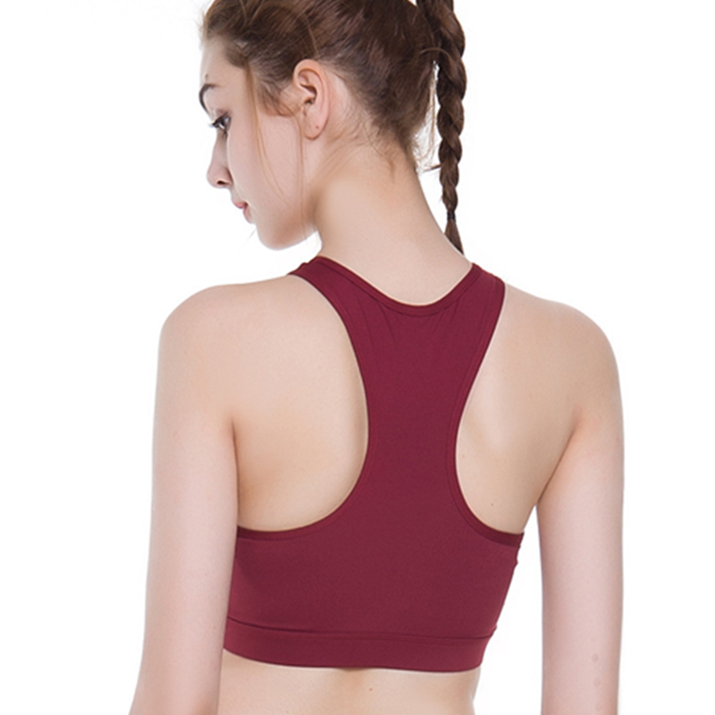 Ny sportsbhs stødfast løbende fitness-bh med blonder og vævning af sexet sportsbh