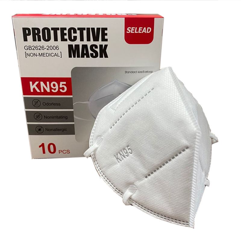 Disponibel 5 Ply Protective Non- woven Anti Duft KN95 Facial Mask