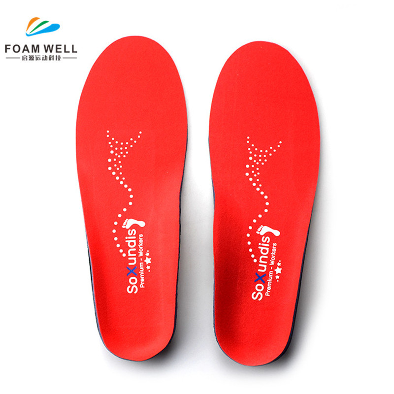 Hot Selling PU Foom EVA Shoe Inserts For Plantar Fascisitis Flat Foot High Arch Support Orthotics Insuls