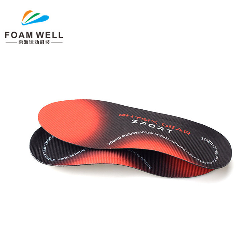 Bedste salgs engros-sports running shock absorbering gel skosål insosse til mænd