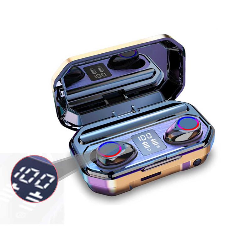 M12 Tws Bluetooth-hovedtelefonhovedtelefon-øretelefon med Power Bank-funktion Ipx-5 vandtætte ørepropper