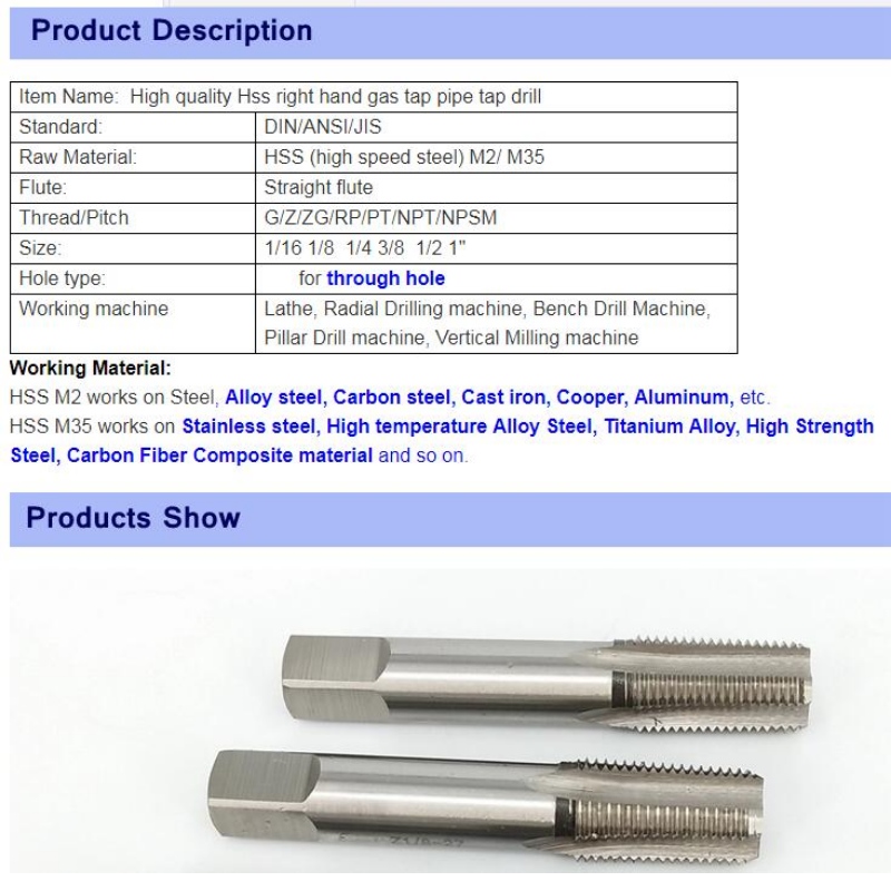 Gennem hultap:Høj kvalitetH'er Højre hånd gashane vandhane bore