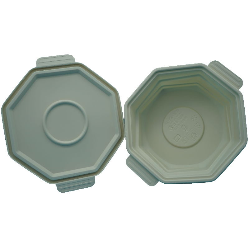 lufttæt mikrobølgeovn rum miljøvenligt låg afhentning bionedbrydelig mademballage mad opbevaring engangs fødevarebeholdere