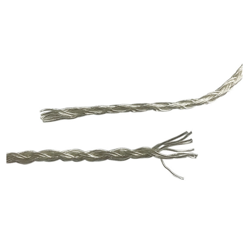 Brugerdefineret ny ren sølvtråd 10 tråde vævet ren sølvtråd kerne hi-fi hovedtelefontråd DIY opgraderingstråd