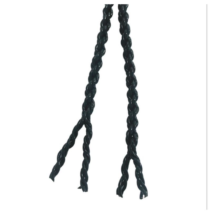 Sort øretelefontråd 6 tråde af flettet lakeret kobber DIY øretelefontrådstang