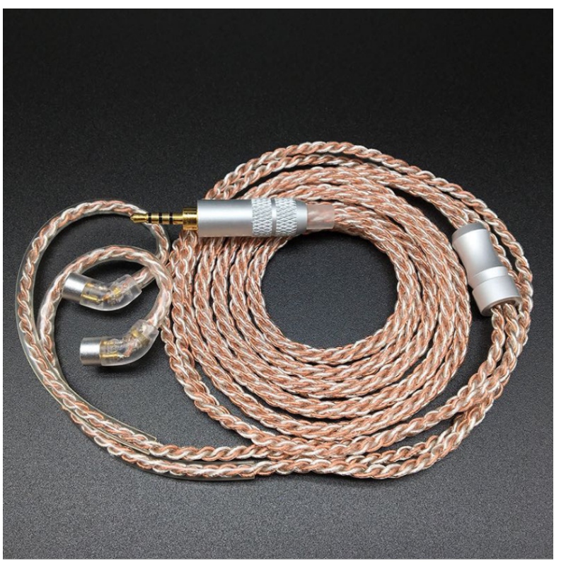 DIY ørefon opgradering kabel IE80 / se846 feber 4N Enkelt krystal plated ørefon opgradering kabel