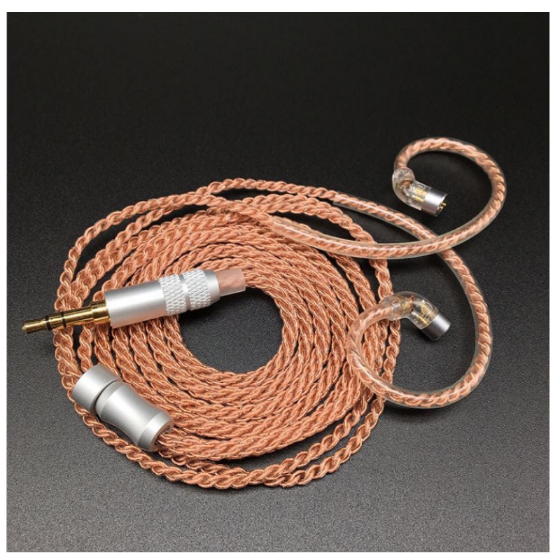 DIY ørefon opgradering kabel IE80 / se846 feber 4N Enkelt krystal plated ørefon opgradering kabel