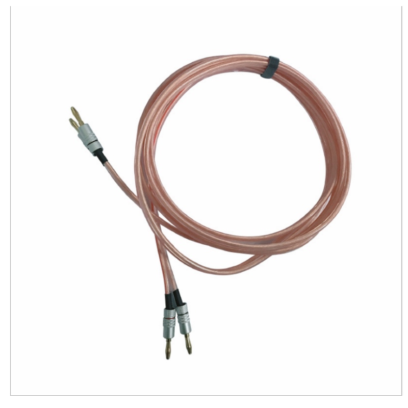 Tråd til højtaler med bananhoved til husholdningsbrug 5.0mm800 Kerne med høj renhed kobber dobbelt isoleret dobbelt parallel lydtråd