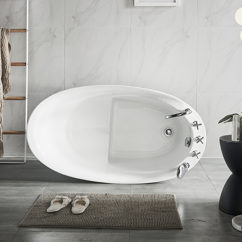 Brusebad Combo Lille Dybe Badeværelser Corner Badekar bruser med sæde