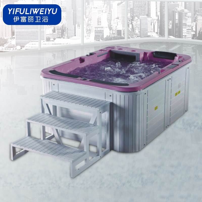 Luksusbad 3-personers spa Whirlpool Udendørs spa Hot tub Massage Badekar Whirlpool