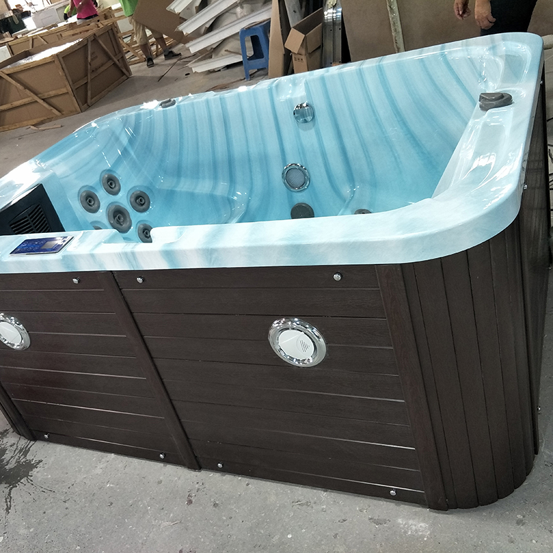 Luksusbad 3-personers spa Whirlpool Udendørs spa Hot tub Massage Badekar Whirlpool