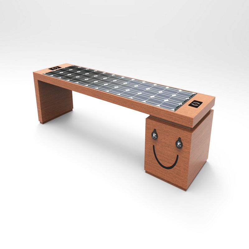 Bluetooth Free Wifi Wireless Charging Bench with Solar Panel