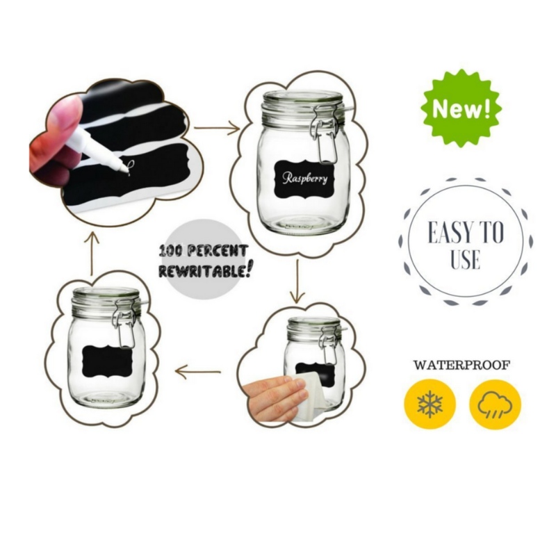 A4 CHALKBOARD Mærkat