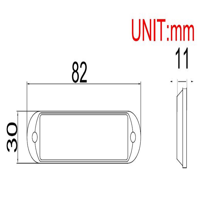 9W LED-advarselshoved Lys