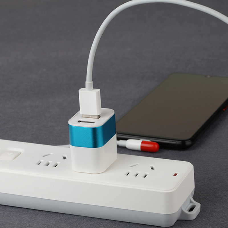 Factory Price FCC Fast Charge Rejse 2 porte Usb Original bærbar oplader for iPhone 5 6 7 8 x