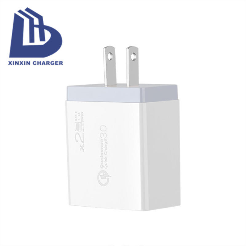 EU/US/UK PD 18W + 5V 2.4A 2 port USB C Fast Charger universal multirejseoplader
